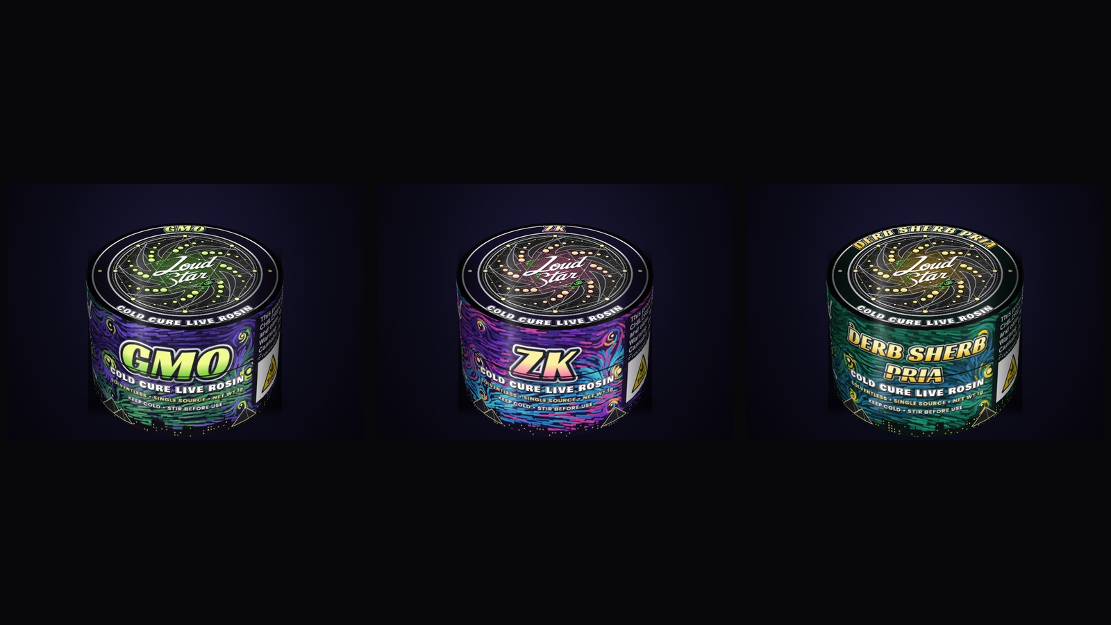 Loud Star cold cure rosin jars