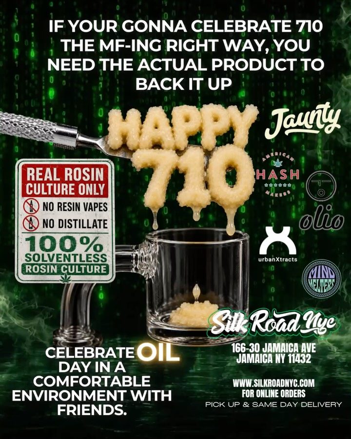 710 Day at Silk Road NYC: Live Rap Cyphers, Real Rosin, and the Only Dab Bar in Queens